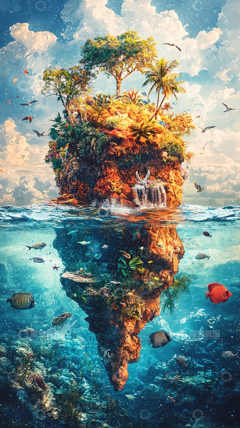 高清大图下载【趣麦麦图】海岛