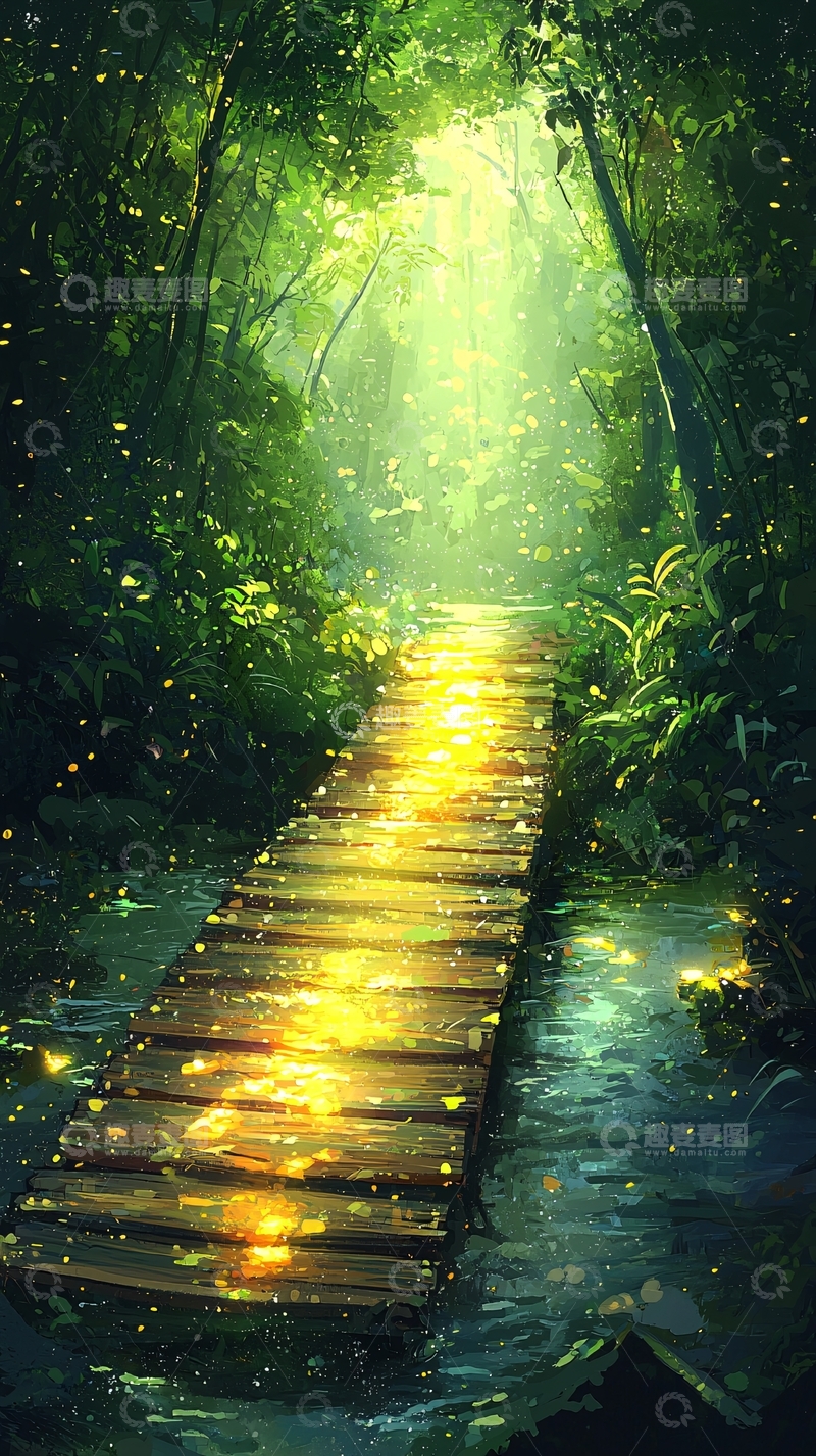 高清大图下载【趣麦麦图】森林小路