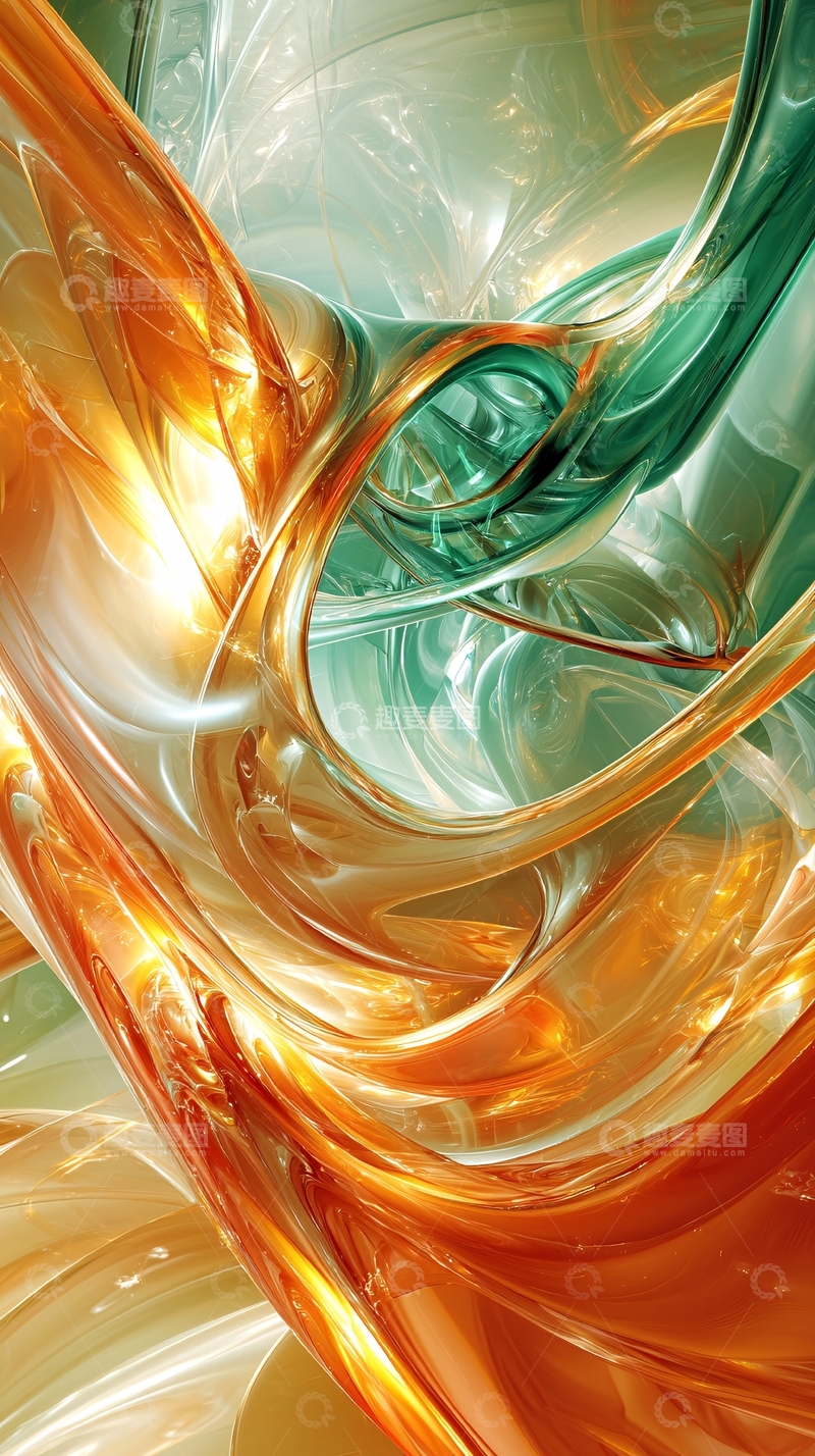 高清大图下载【趣麦麦图】抽象流体艺术