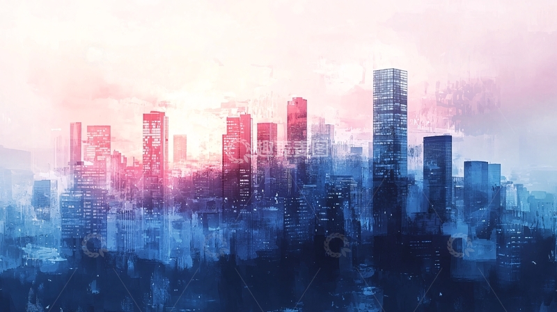 高清大图下载【趣麦麦图】梦幻城市剪影