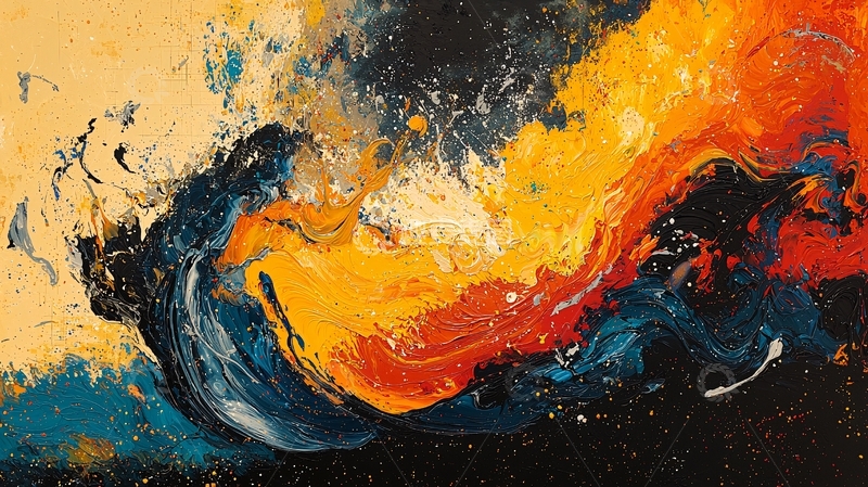 高清大图下载【趣麦麦图】抽象油画