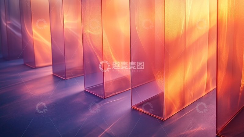 高清大图下载【趣麦麦图】光影玻璃柱