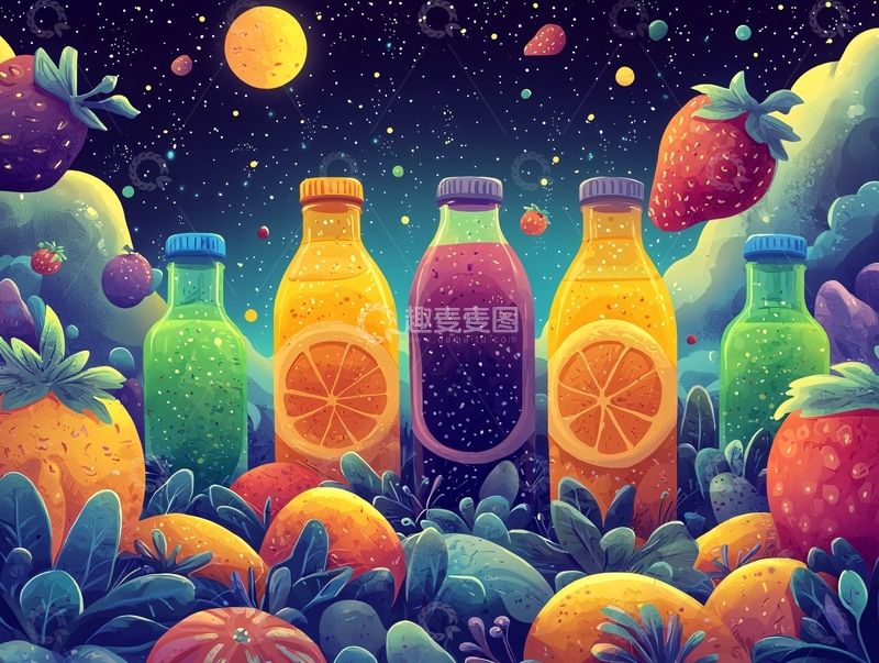 高清大图下载【趣麦麦图】水果饮料