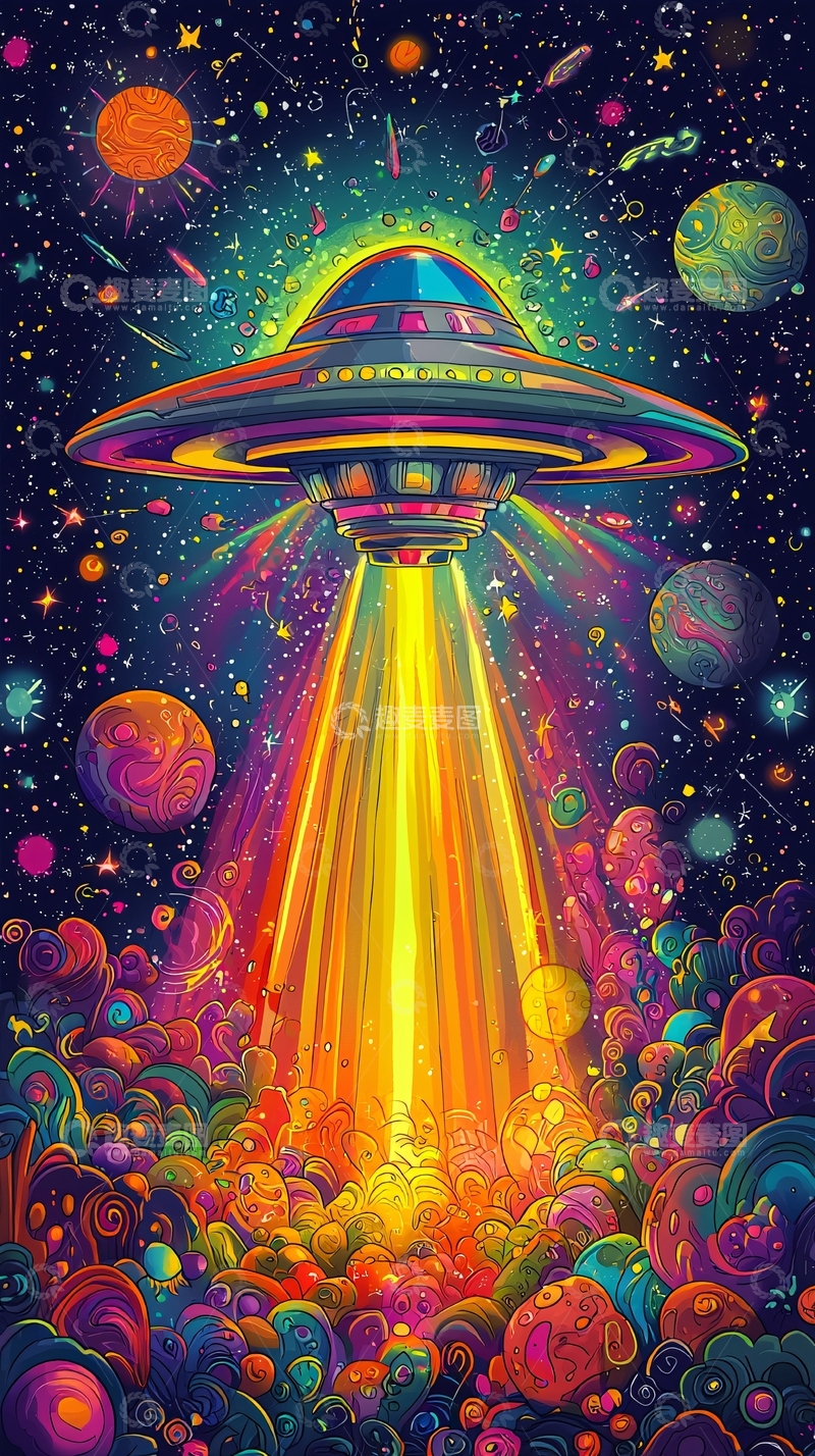 高清大图下载【趣麦麦图】宇宙飞船