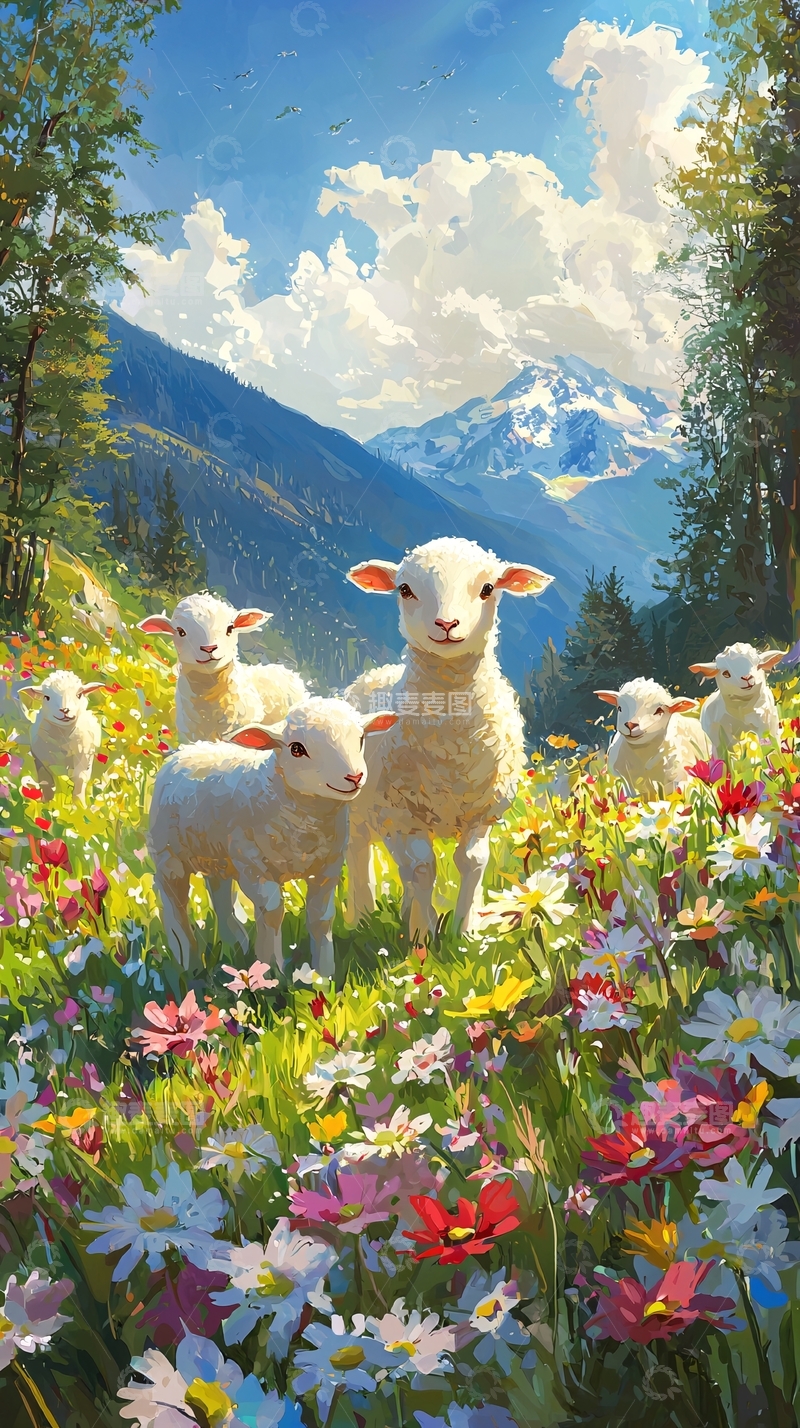 高清大图下载【趣麦麦图】小羊