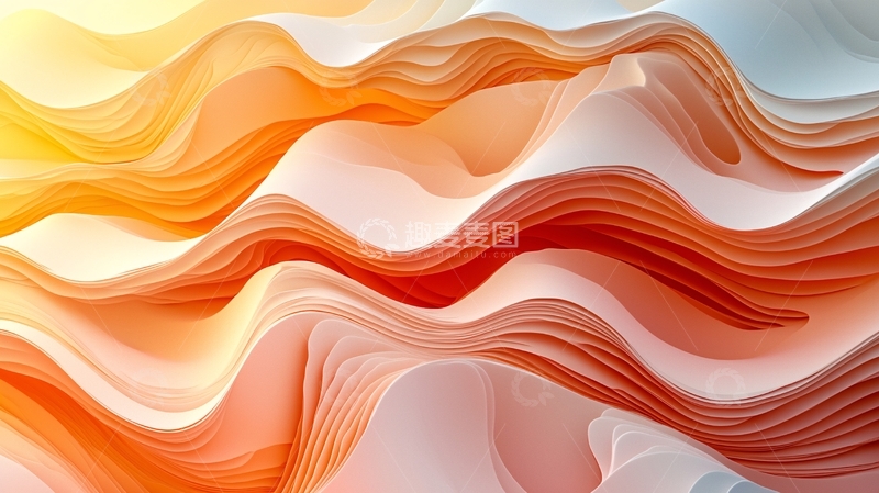 高清大图下载【趣麦麦图】抽象波浪
