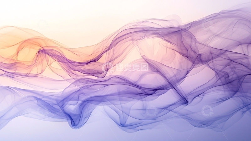 高清大图下载【趣麦麦图】轻柔飘逸的彩色烟雾