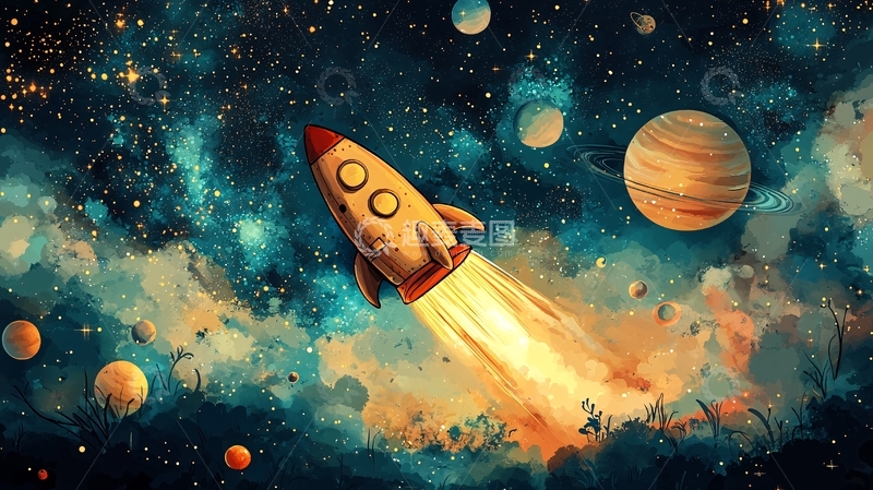 高清大图下载【趣麦麦图】宇宙飞船