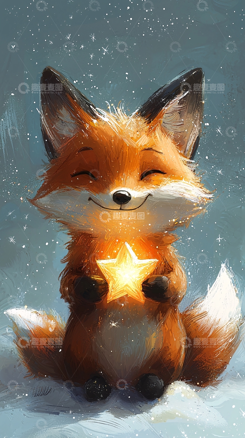 高清大图下载【趣麦麦图】可爱的小狐狸