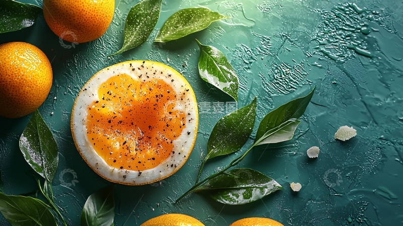 高清大图下载【趣麦麦图】柑橘果酱创意摆拍
