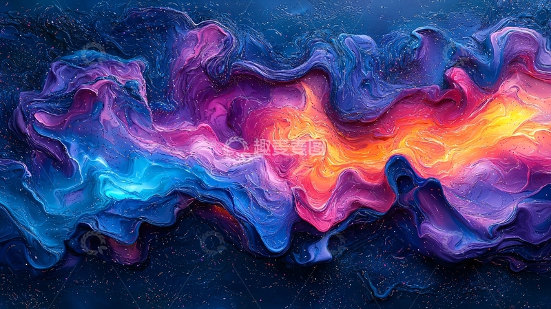 高清大图下载【趣麦麦图】抽象流体艺术