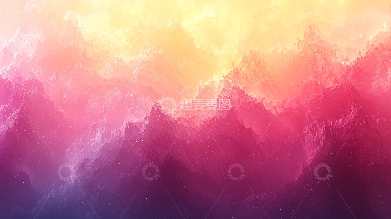 高清大图下载【趣麦麦图】梦幻彩色山峦