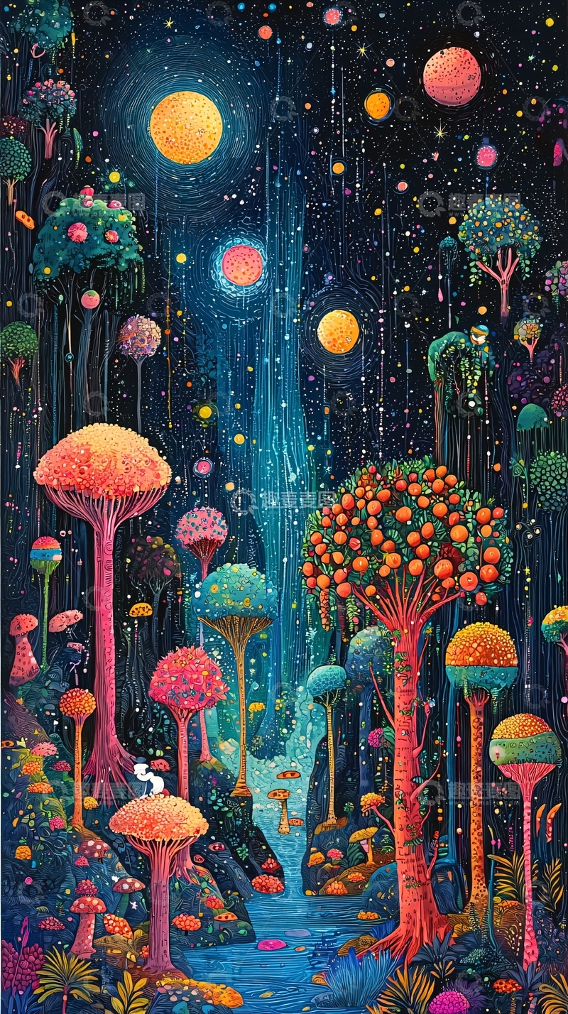 高清大图下载【趣麦麦图】梦幻森林