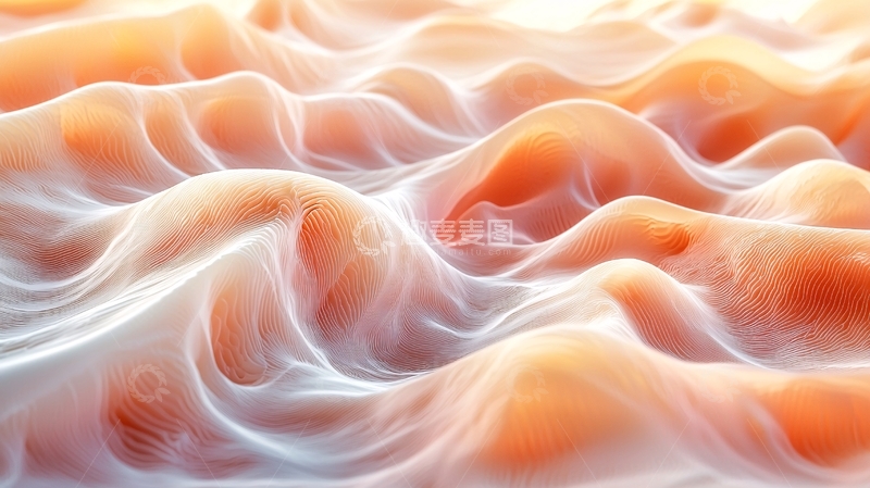 高清大图下载【趣麦麦图】橙色丝绸质感