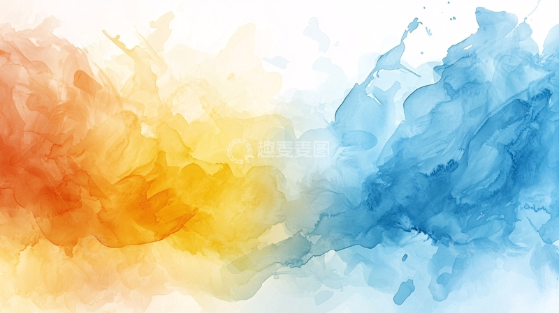 高清大图下载【趣麦麦图】抽象水彩画