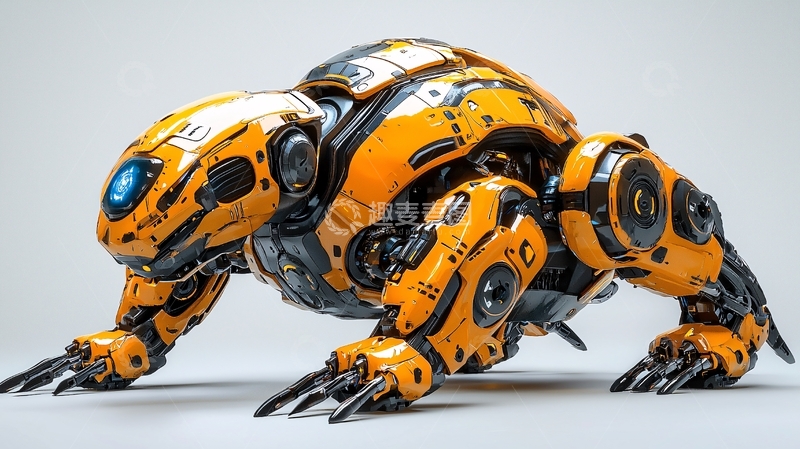 高清大图下载【趣麦麦图】黄色机械兽