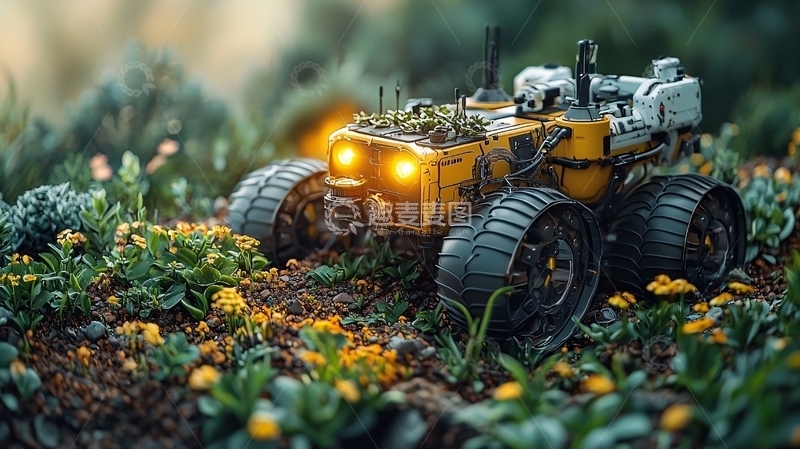 高清大图下载【趣麦麦图】未来感机器人