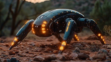 未来感机械蜘蛛