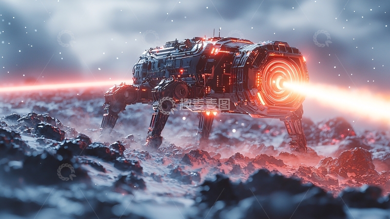 高清大图下载【趣麦麦图】未来科幻机器人