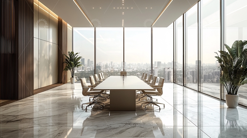 高清大图下载【趣麦麦图】现代化高层商务会议室