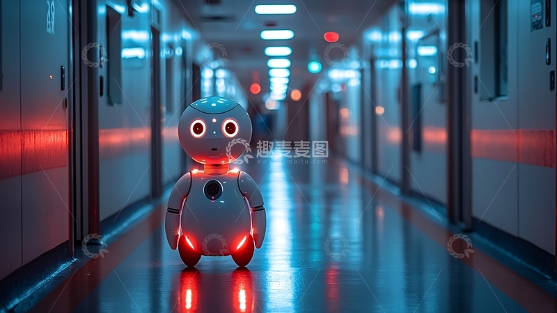 高清大图下载【趣麦麦图】科幻机器人走廊
