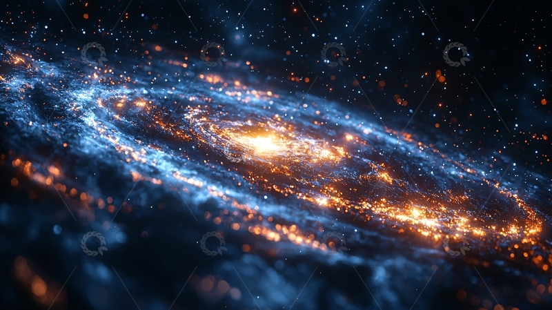 高清大图下载【趣麦麦图】燃烧的星系