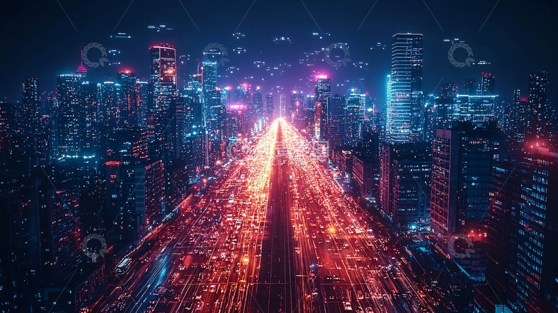 高清大图下载【趣麦麦图】未来都市夜景173