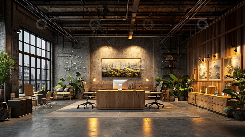 高清大图下载【趣麦麦图】工业风loft空间