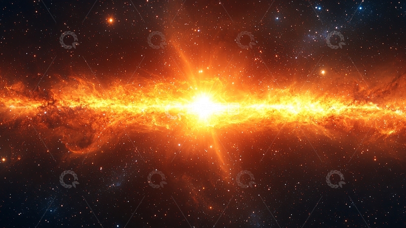 高清大图下载【趣麦麦图】宇宙星云中心明亮