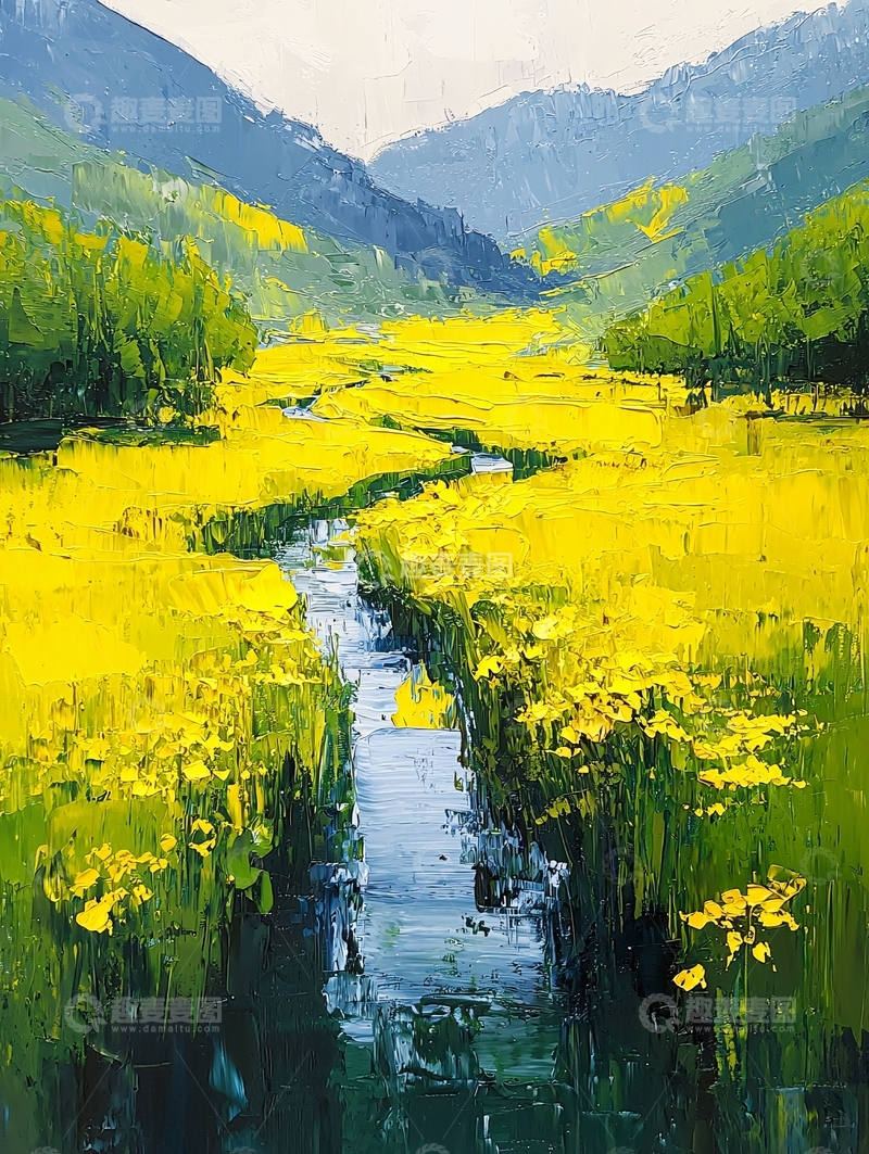 高清大图下载【趣麦麦图】油画风景画