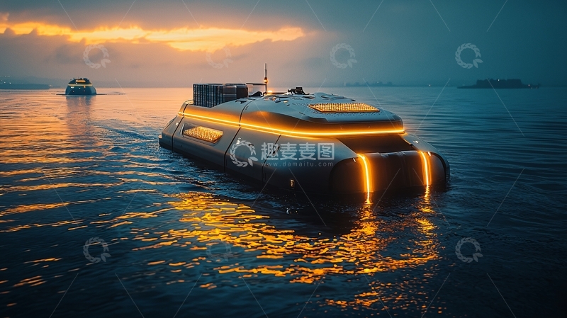 高清大图下载【趣麦麦图】未来感豪华游艇