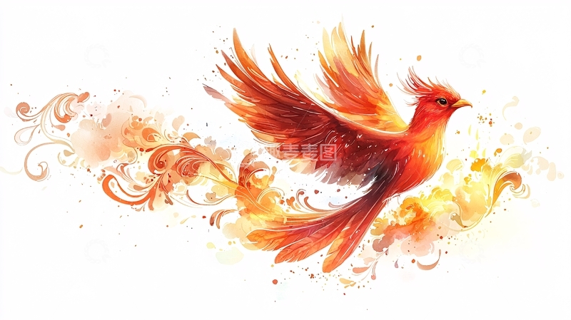 高清大图下载【趣麦麦图】火凤凰
