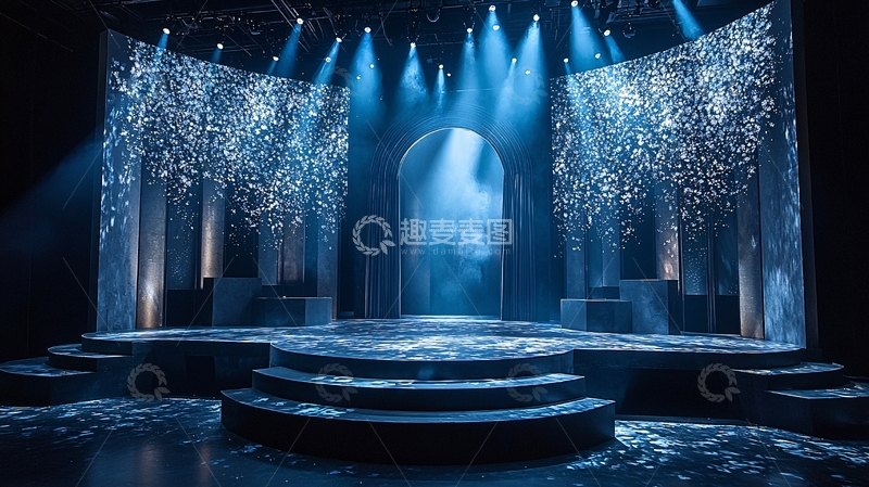 高清大图下载【趣麦麦图】梦幻舞台背景5