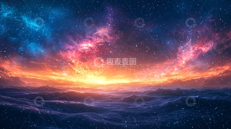 高清大图下载【趣麦麦图】梦幻宇宙星空