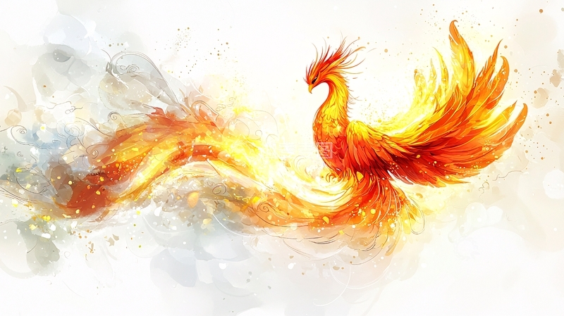 高清大图下载【趣麦麦图】火焰凤凰