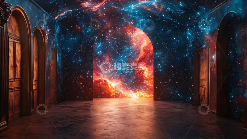 高清大图下载【趣麦麦图】宇宙星云通道