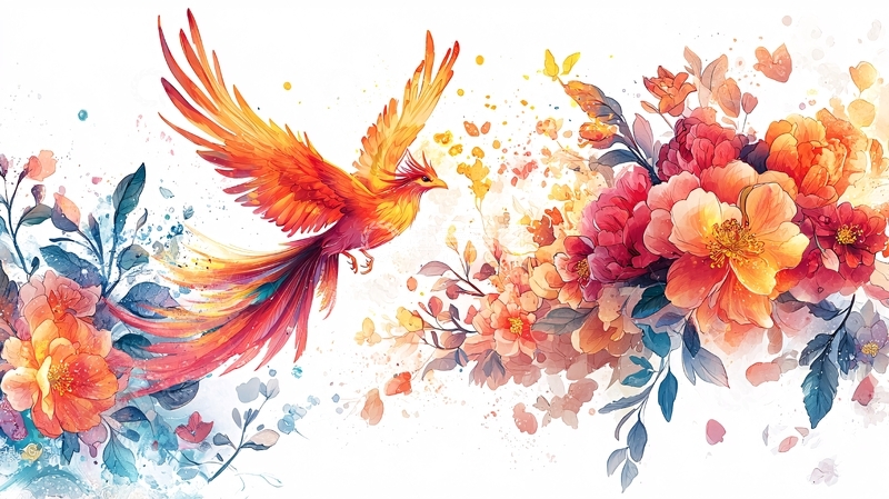 高清大图下载【趣麦麦图】火凤凰