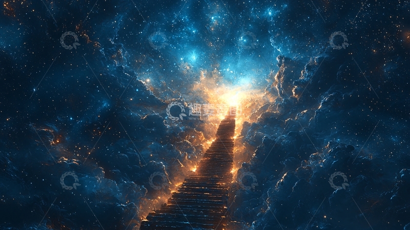 高清大图下载【趣麦麦图】通往宇宙的阶梯