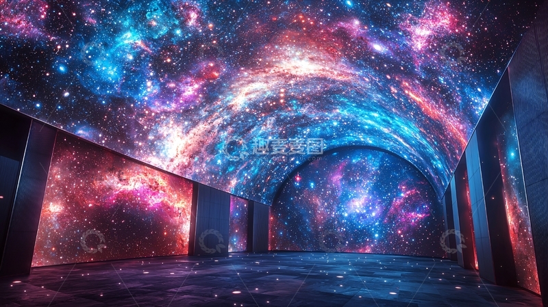 高清大图下载【趣麦麦图】宇宙星河沉浸式空间
