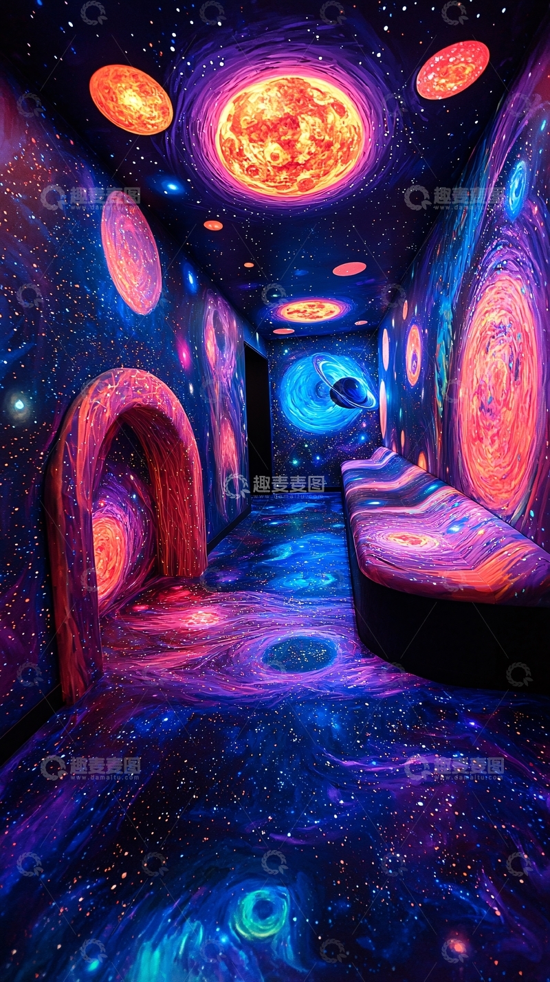 高清大图下载【趣麦麦图】宇宙星空走廊