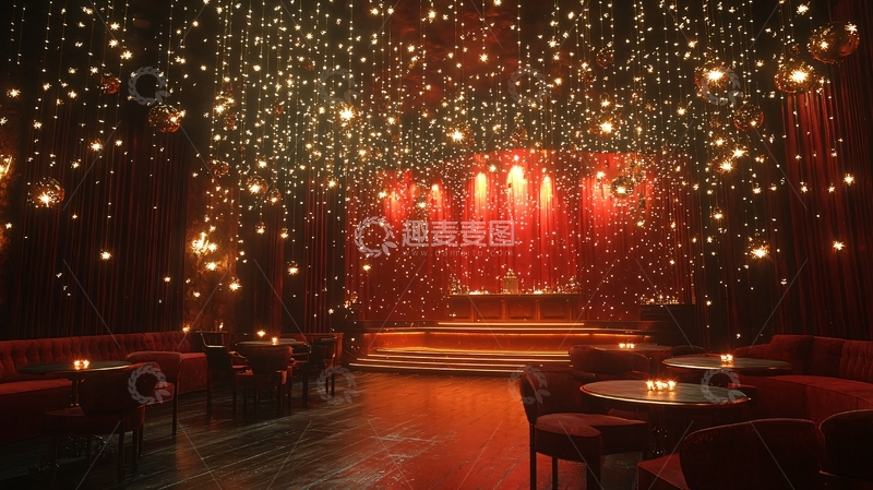 高清大图下载【趣麦麦图】浪漫酒吧灯光