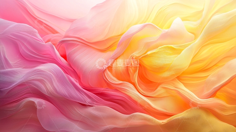 高清大图下载【趣麦麦图】彩色飘逸丝绸布料
