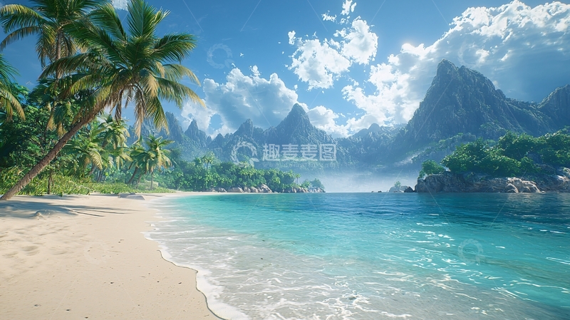 高清大图下载【趣麦麦图】热带海滩风光