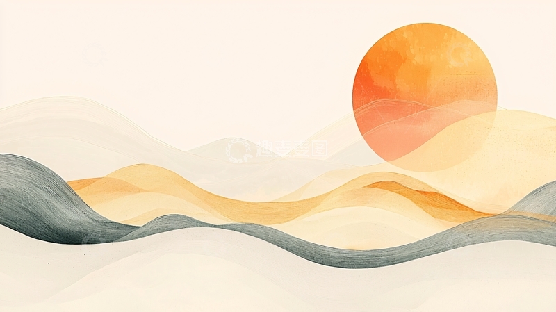 高清大图下载【趣麦麦图】水墨山水画557