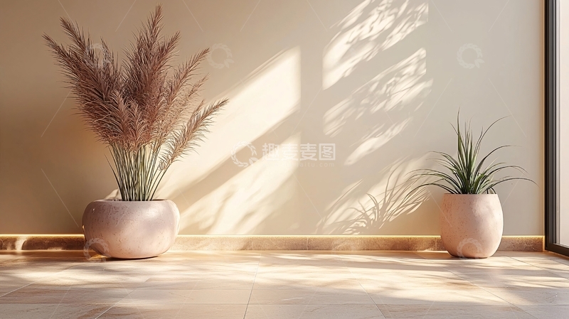 高清大图下载【趣麦麦图】简约室内盆栽摆设