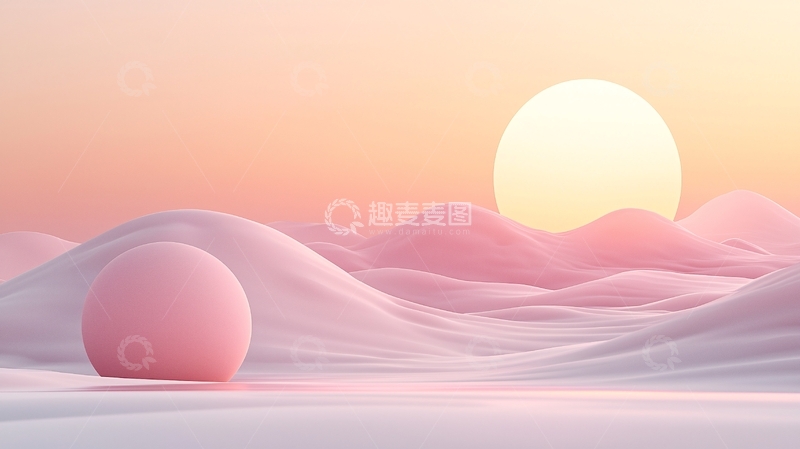 高清大图下载【趣麦麦图】粉色系梦幻场景