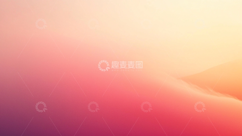 高清大图下载【趣麦麦图】柔和粉色橙色渐变背景