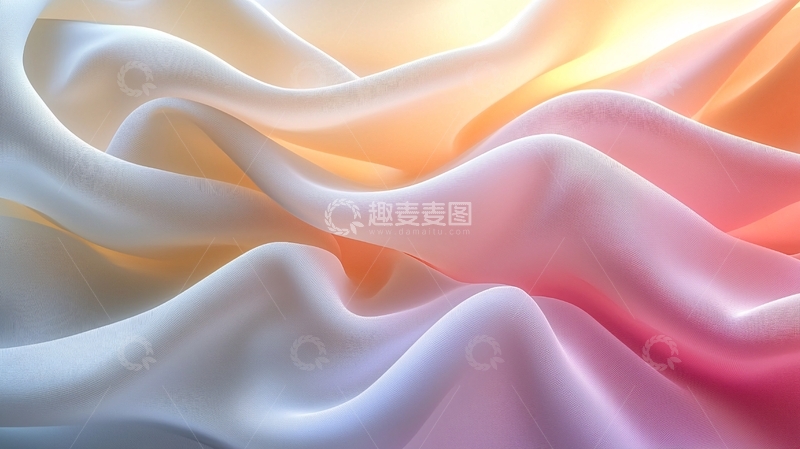 高清大图下载【趣麦麦图】丝绸质感渐变色布料