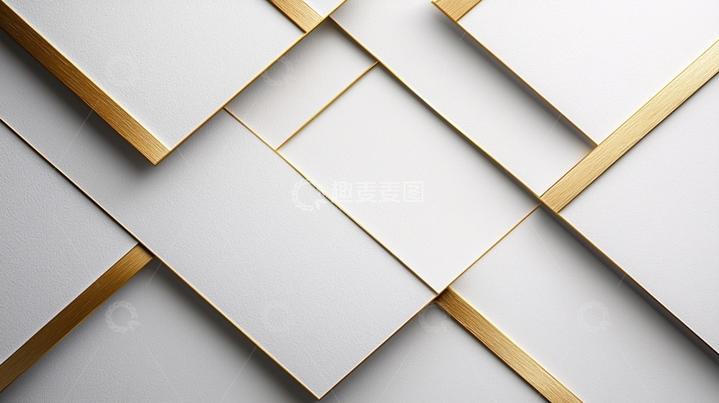 高清大图下载【趣麦麦图】白色几何背景