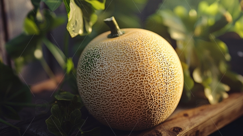 高清大图下载【趣麦麦图】阳光下成熟的香瓜